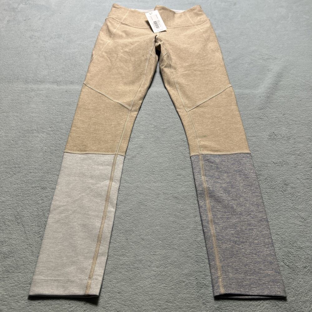 NWT Outdoors Voices Patchwork Warm Up Leggings XS 23x26 $95 Colorblock